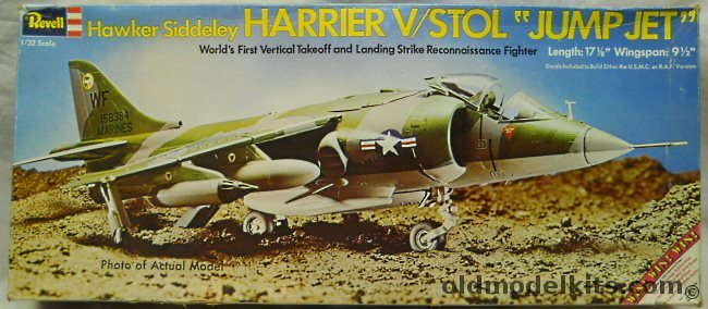 Revell 1/32 Hawker Siddeley Harrier - RAF or US Marines VMA-513, H194 plastic model kit